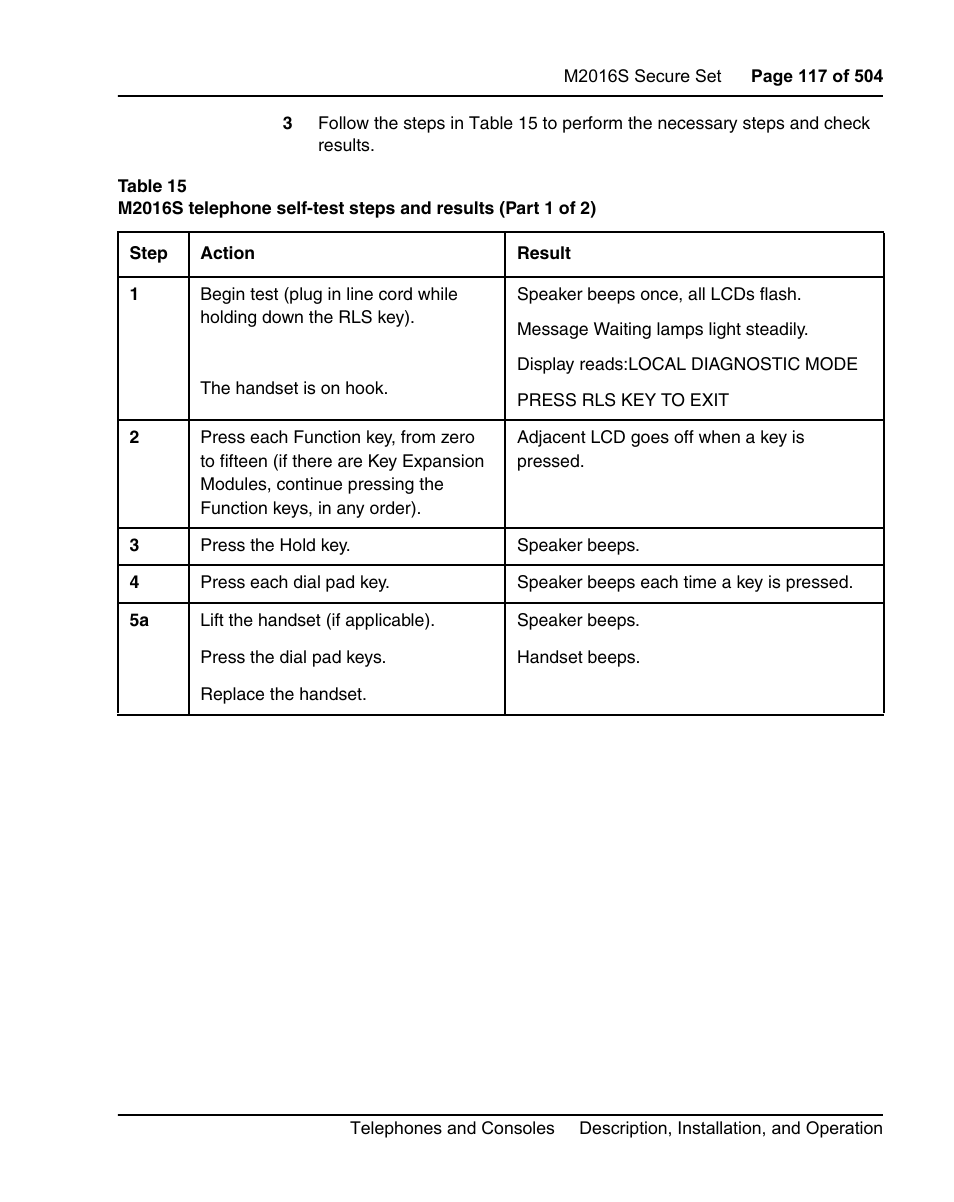 Nortel Networks M3110 User Manual | Page 117 / 506