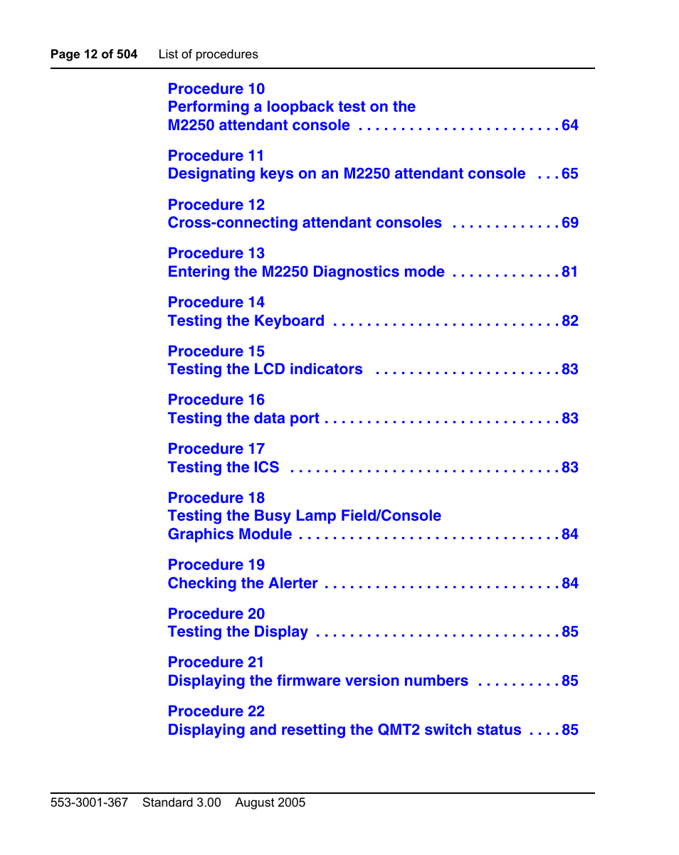 Nortel Networks M3110 User Manual | Page 12 / 506