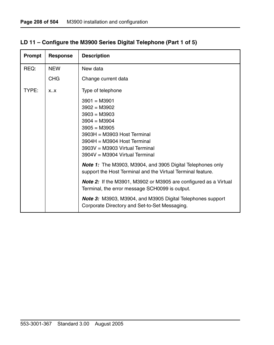 Nortel Networks M3110 User Manual | Page 208 / 506