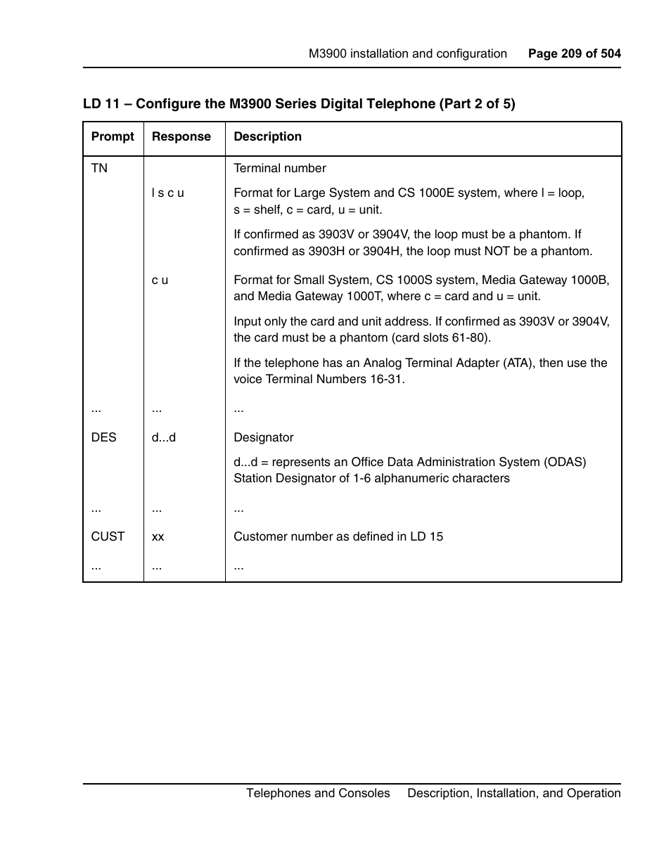 Nortel Networks M3110 User Manual | Page 209 / 506