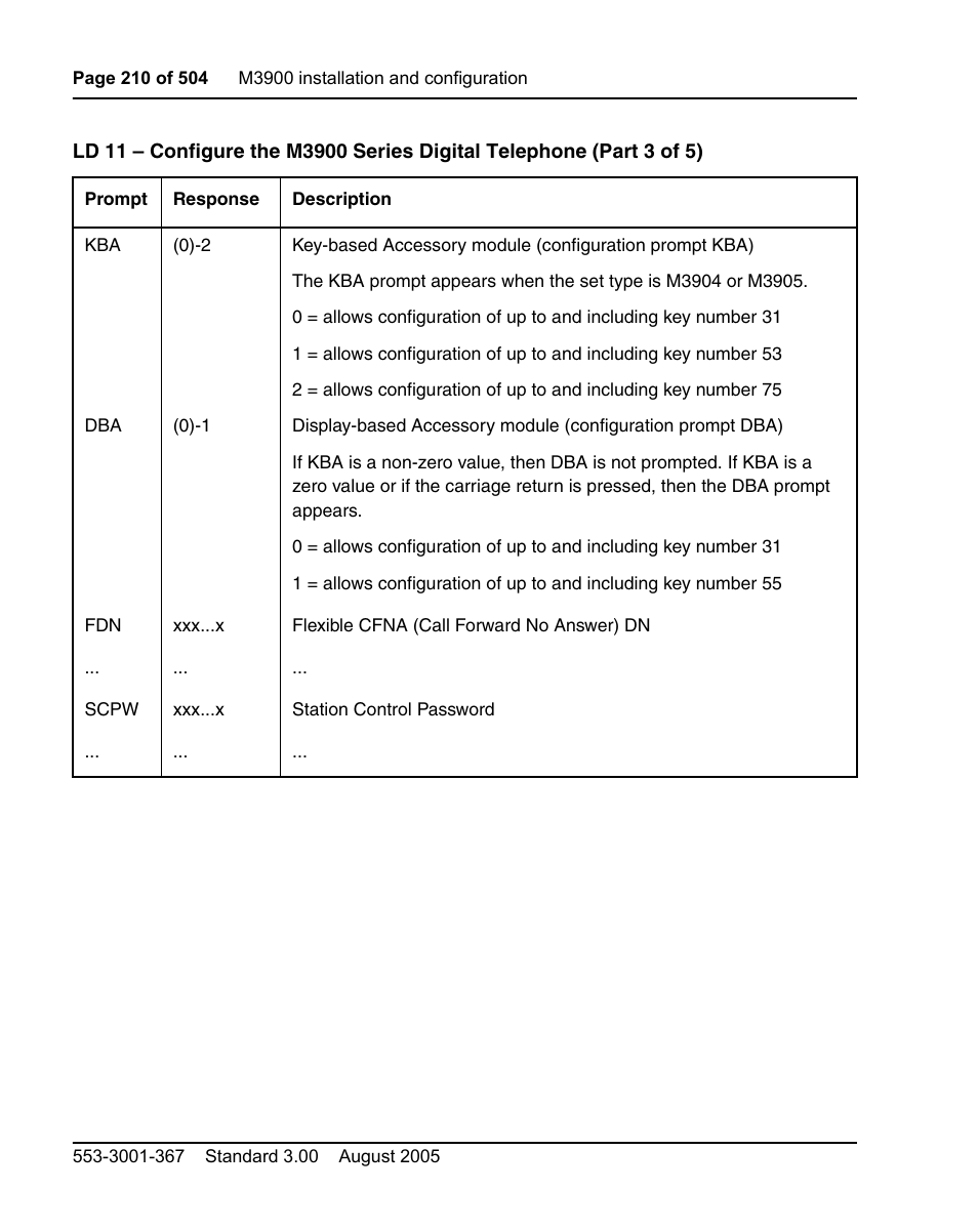 Nortel Networks M3110 User Manual | Page 210 / 506