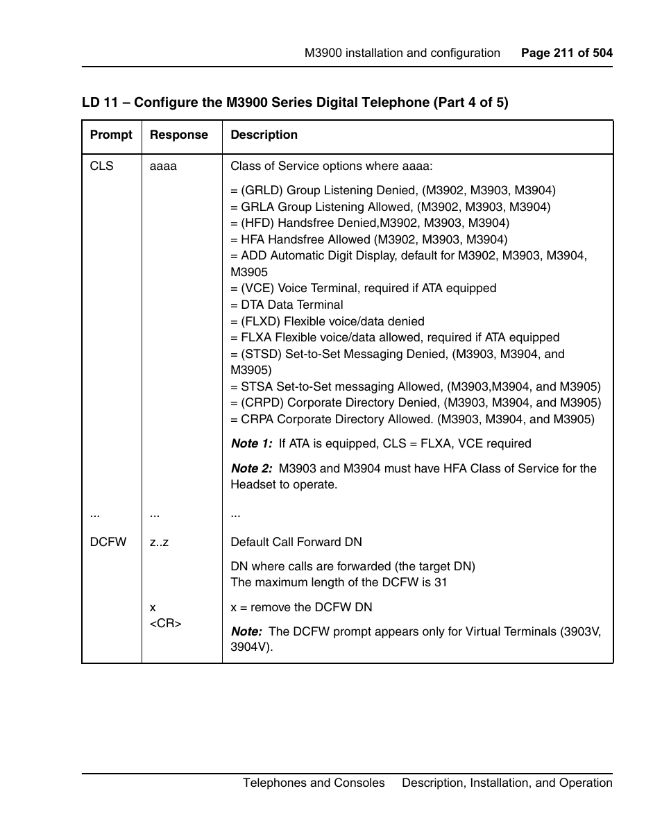 Nortel Networks M3110 User Manual | Page 211 / 506