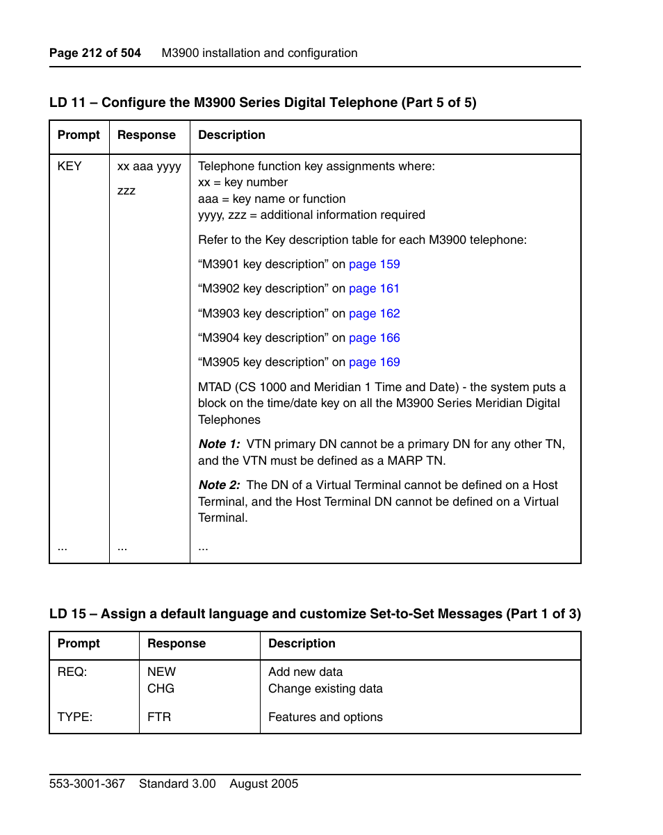 Nortel Networks M3110 User Manual | Page 212 / 506