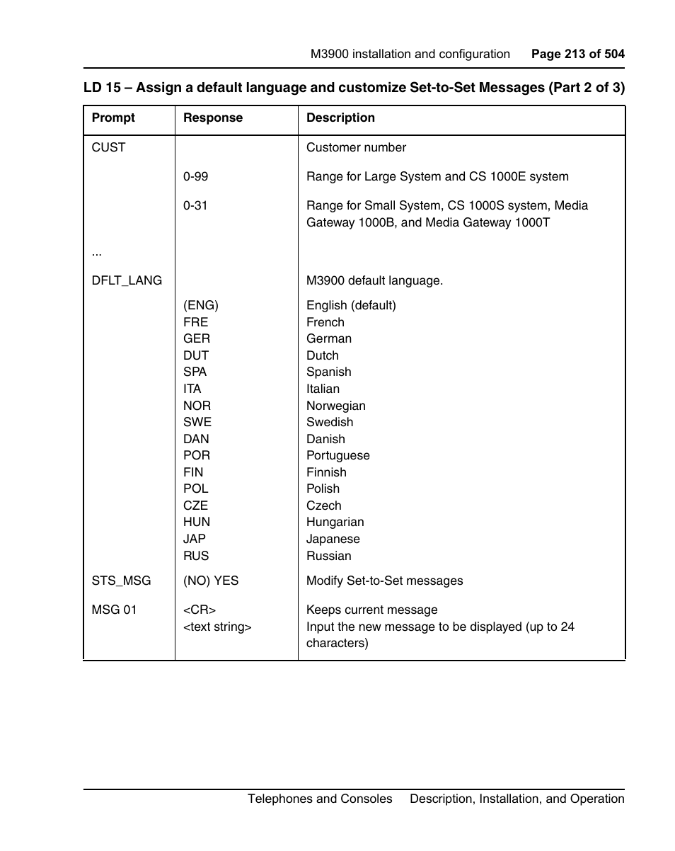 Nortel Networks M3110 User Manual | Page 213 / 506