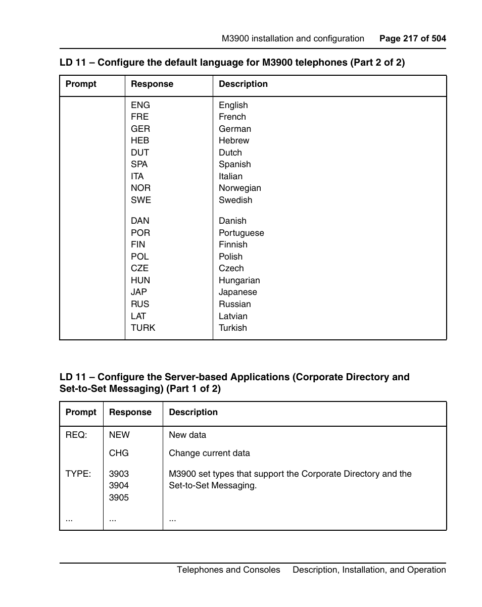 Nortel Networks M3110 User Manual | Page 217 / 506