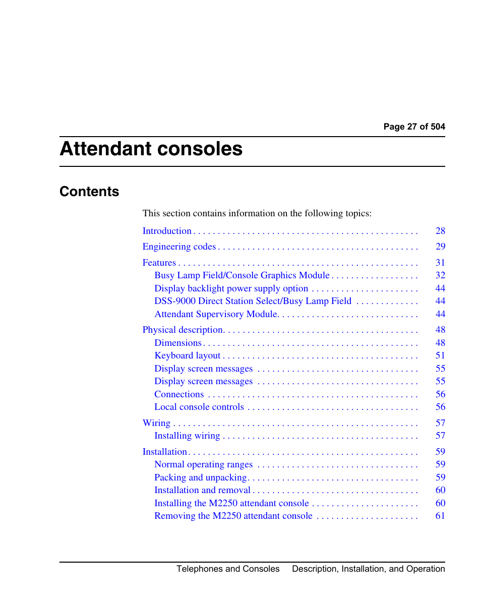 Nortel Networks M3110 User Manual | Page 27 / 506