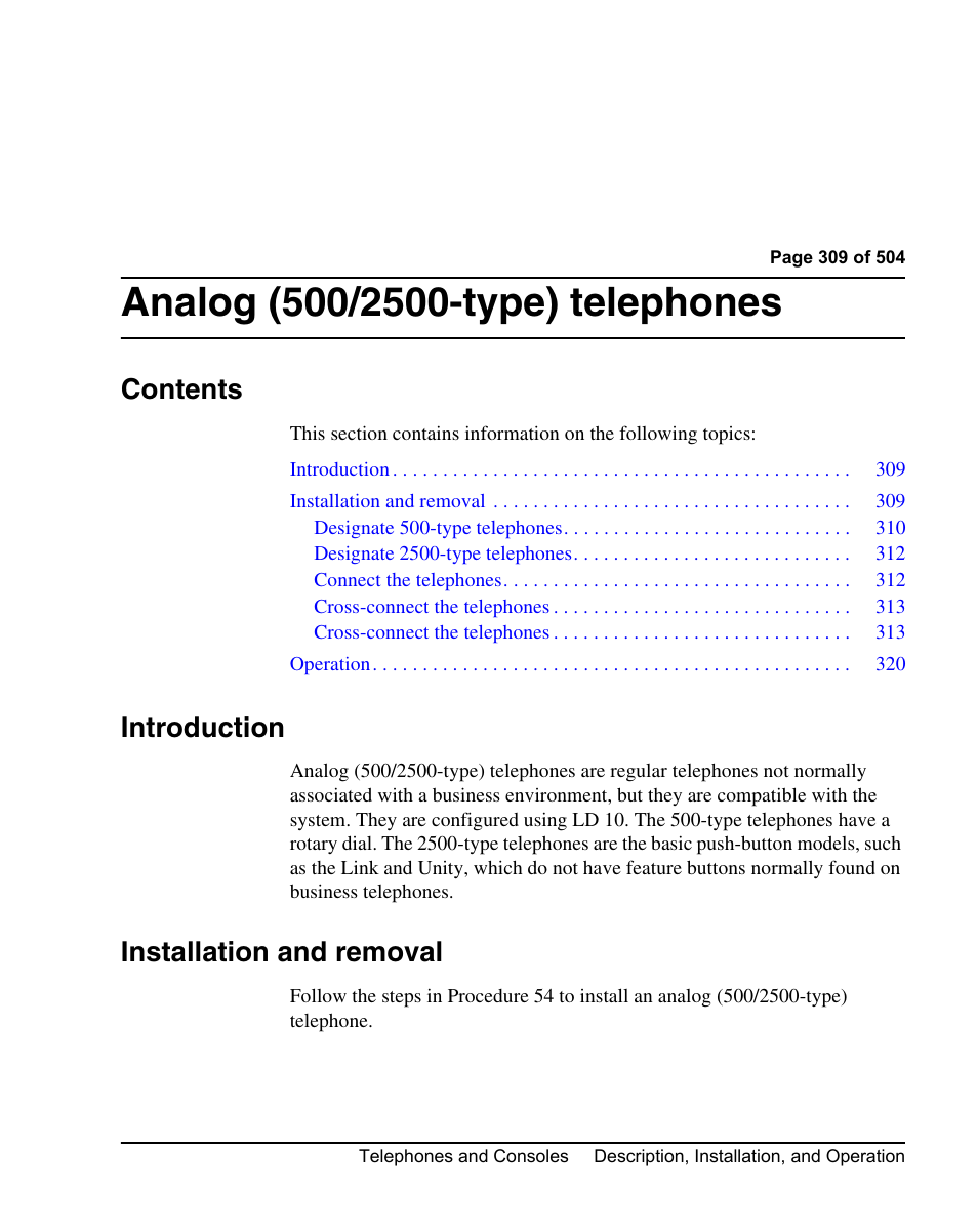 Nortel Networks M3110 User Manual | Page 309 / 506