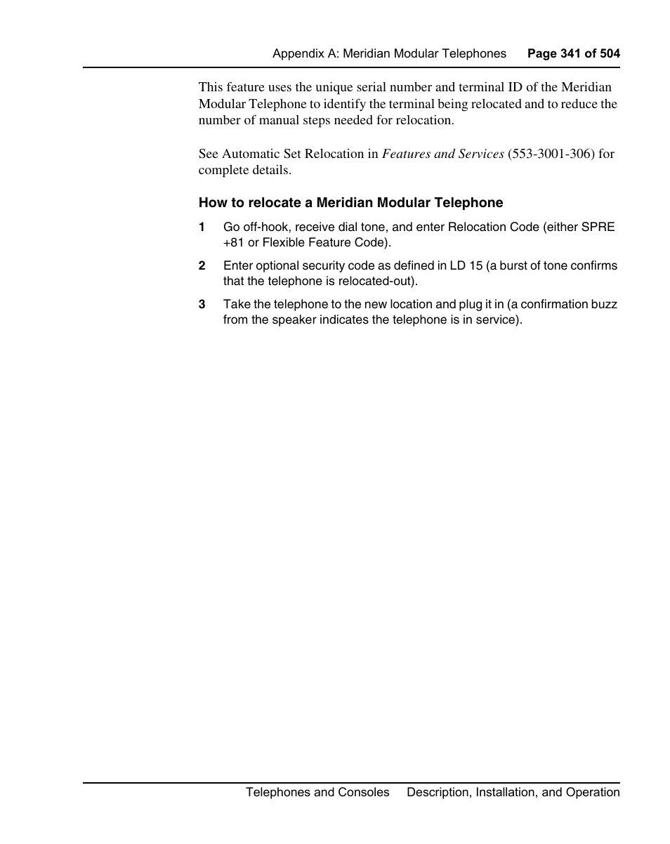 Nortel Networks M3110 User Manual | Page 341 / 506