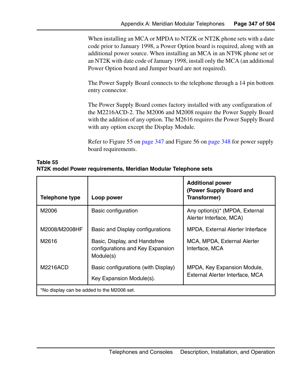 Nortel Networks M3110 User Manual | Page 347 / 506