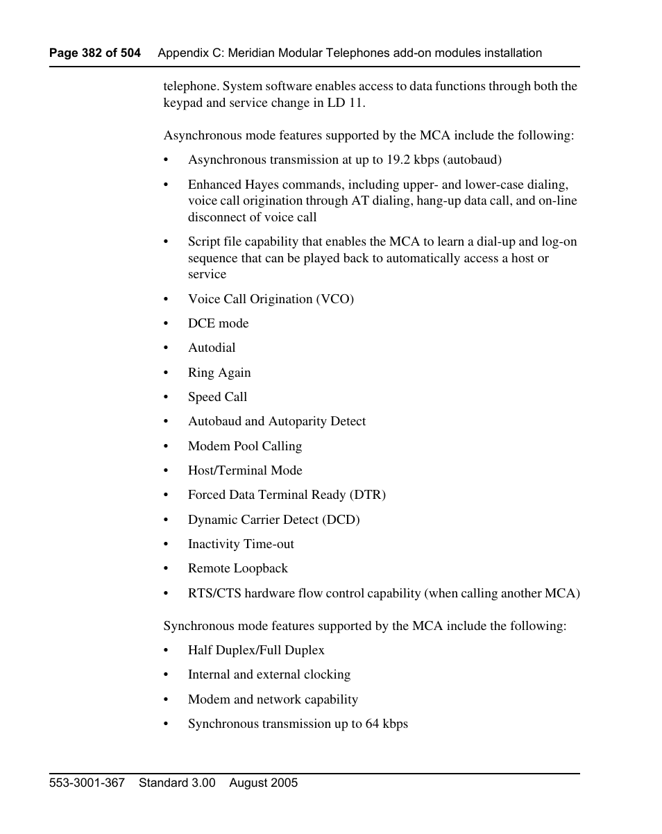 Nortel Networks M3110 User Manual | Page 382 / 506