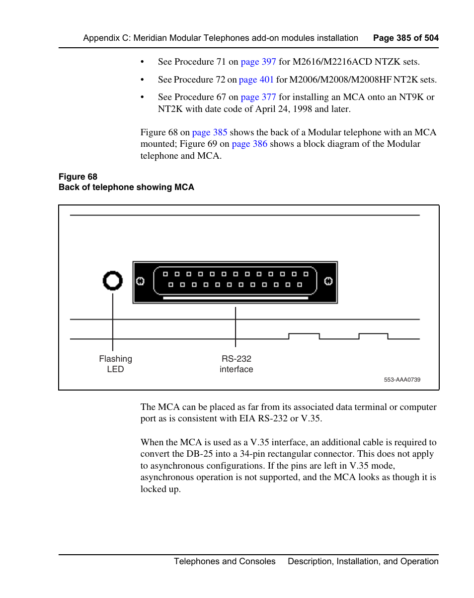Nortel Networks M3110 User Manual | Page 385 / 506