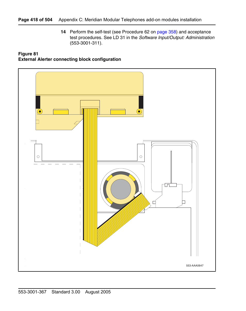 See figure 81 on, Figure 81 | Nortel Networks M3110 User Manual | Page 418 / 506