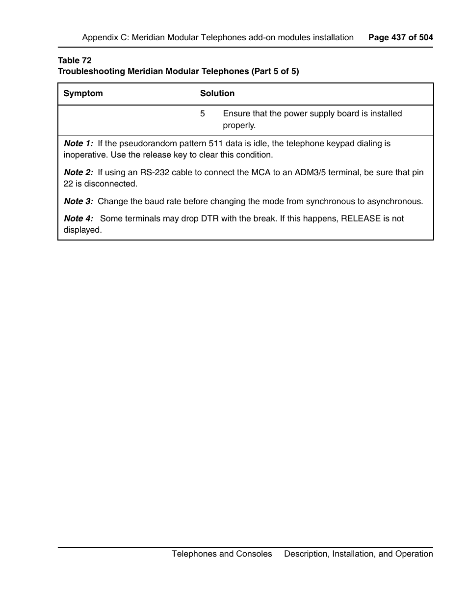 Nortel Networks M3110 User Manual | Page 437 / 506