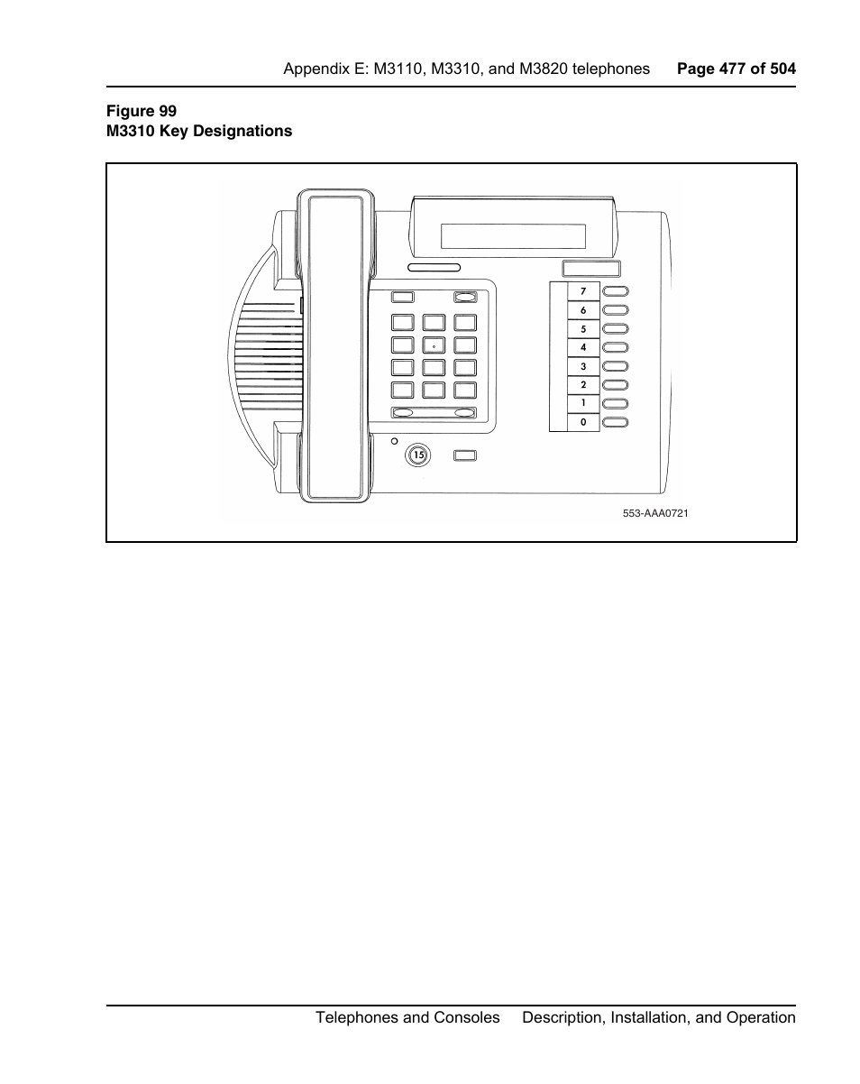 Nortel Networks M3110 User Manual | Page 477 / 506