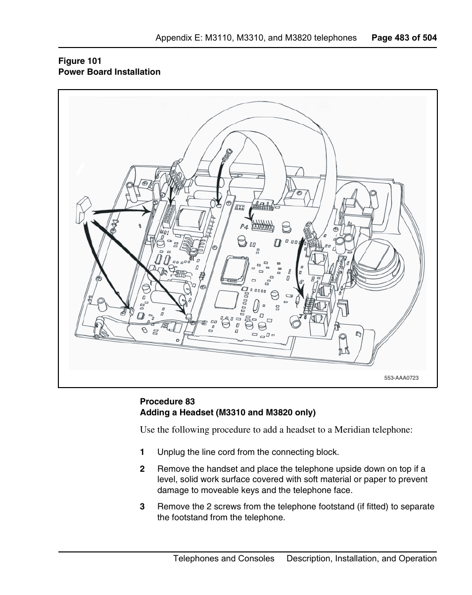 Nortel Networks M3110 User Manual | Page 483 / 506