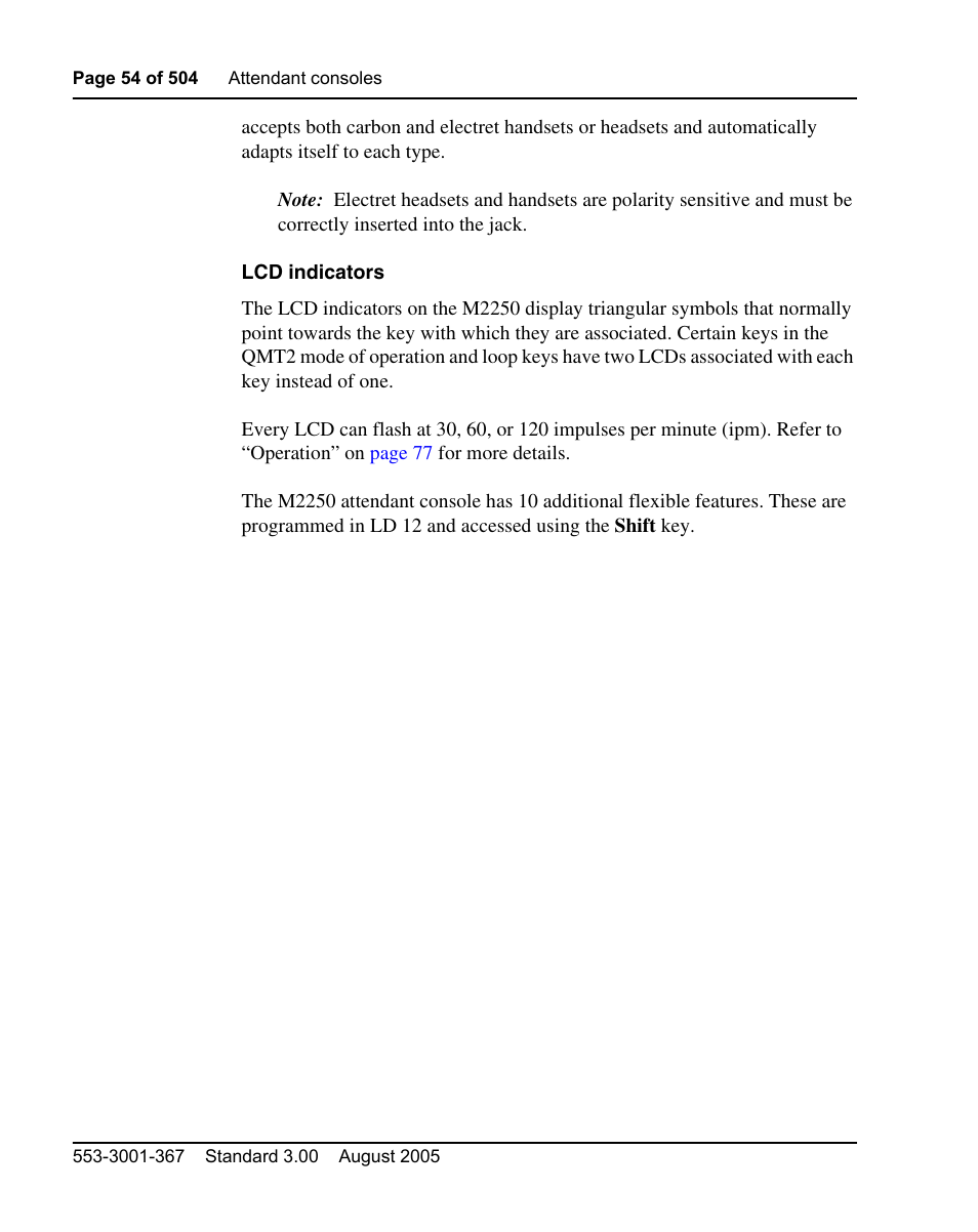 Nortel Networks M3110 User Manual | Page 54 / 506