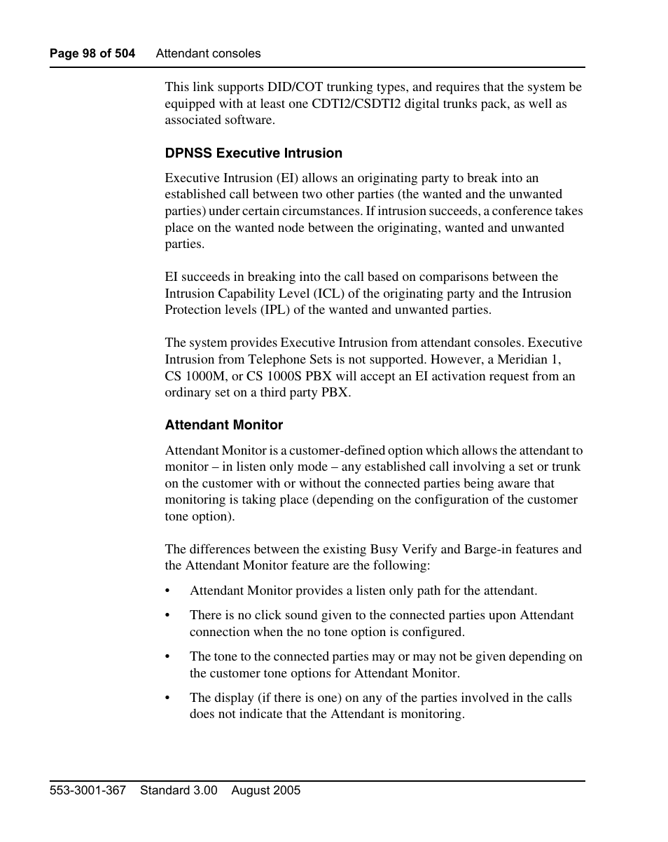 Nortel Networks M3110 User Manual | Page 98 / 506