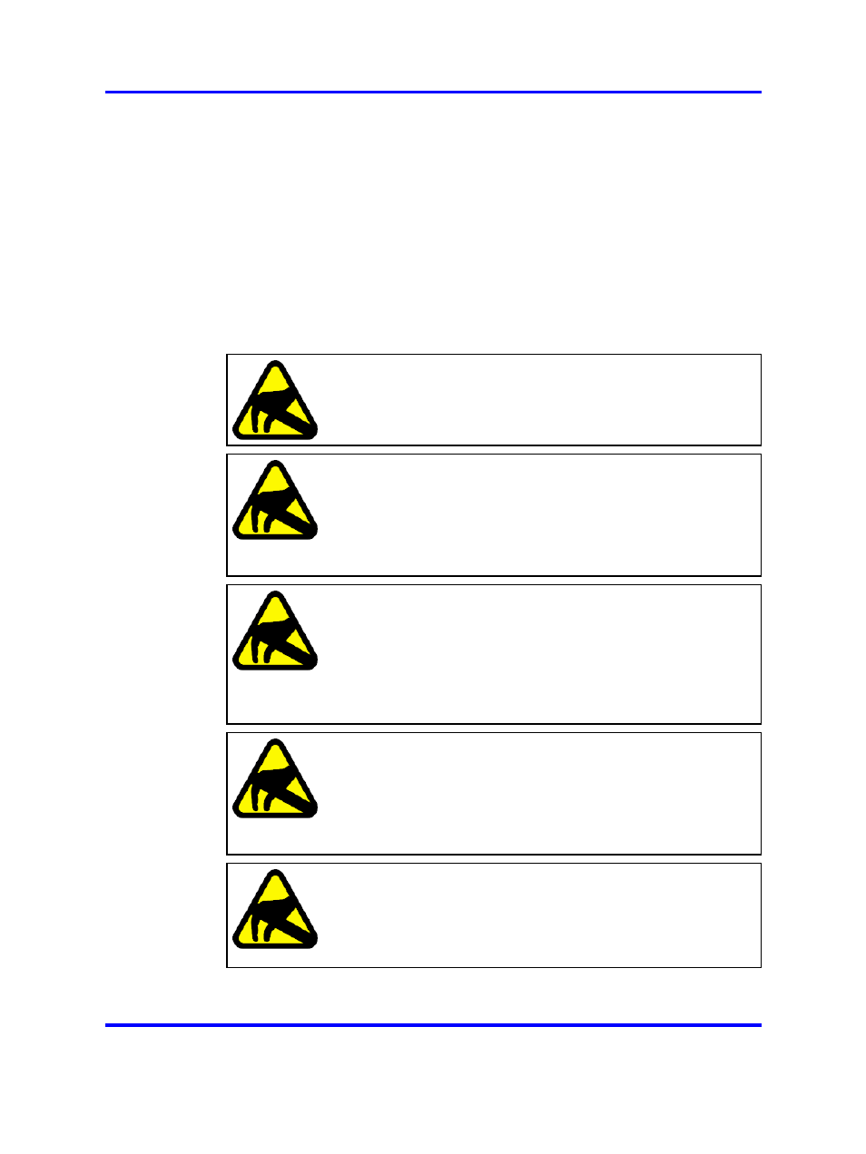 Product safety warnings and information, Esd and installation caution messages | Nortel Networks 4500 Series User Manual | Page 16 / 60