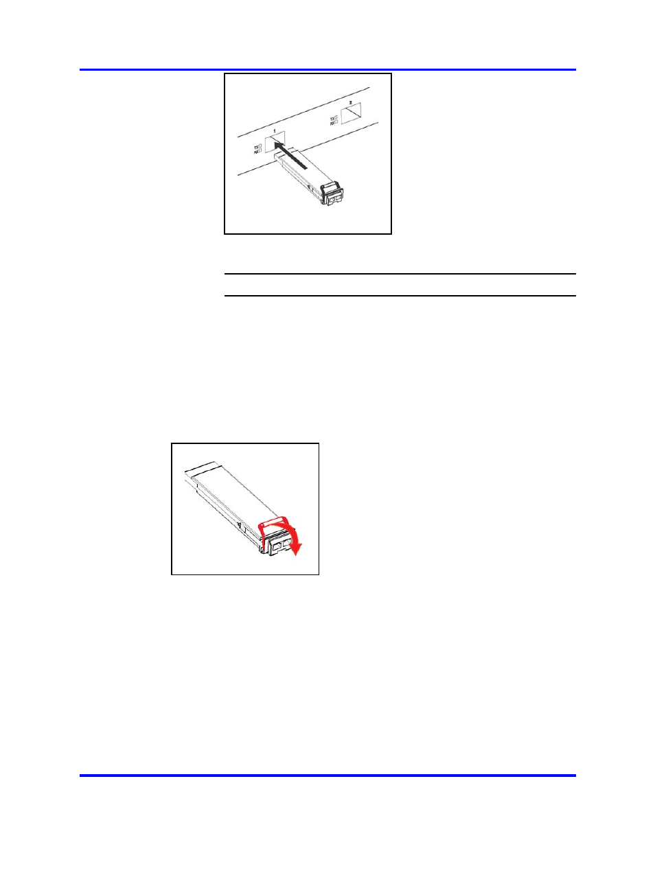 Job aid: locking and extractor mechanisms, Removing an xfp | Nortel Networks 4500 Series User Manual | Page 32 / 60