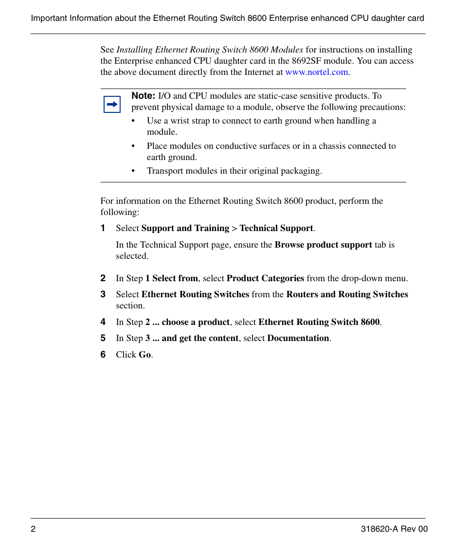 Nortel Networks 8692SF User Manual | Page 2 / 2