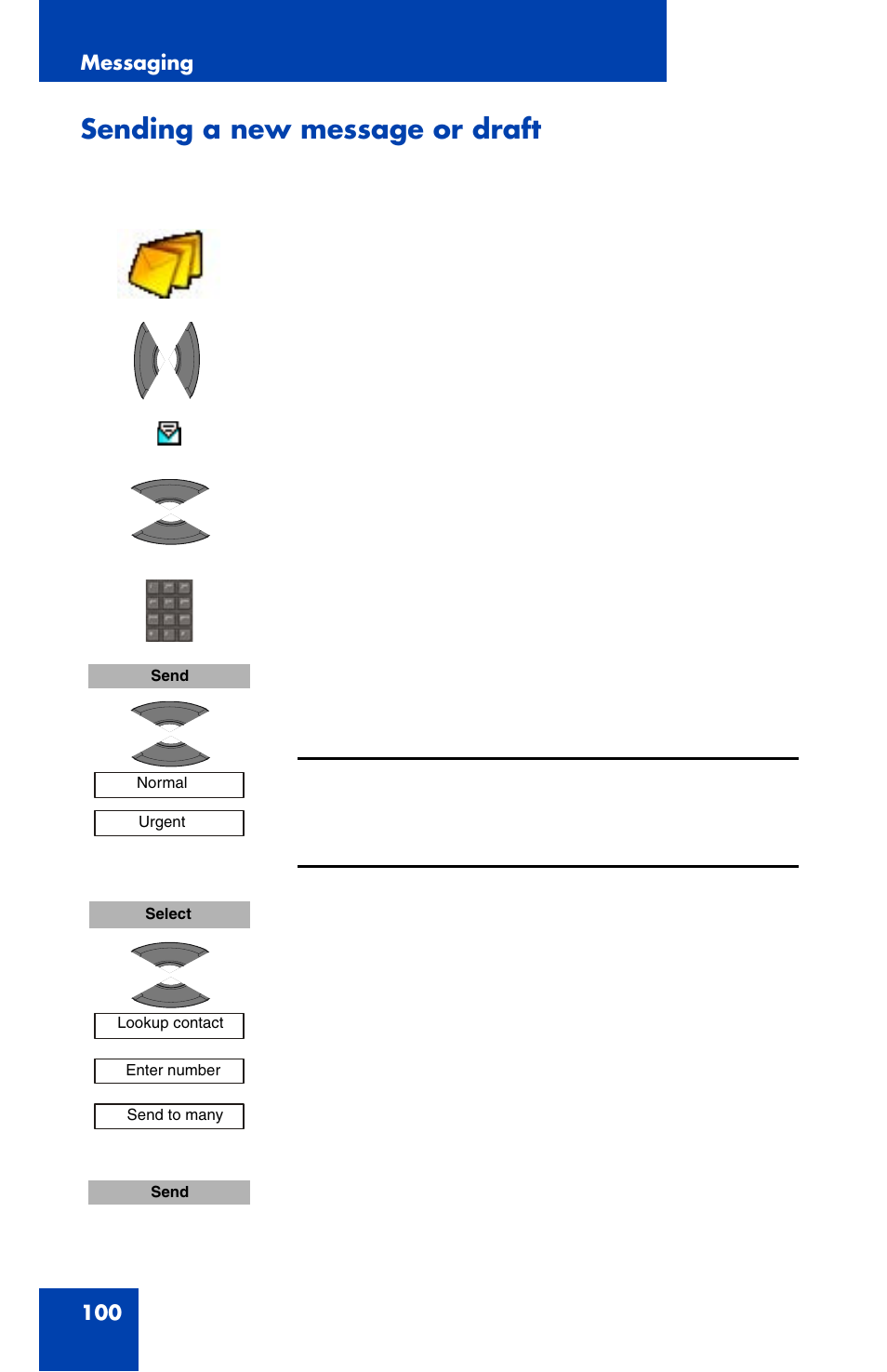 Sending a new message or draft | Nortel Networks Nortel 4070 User Manual | Page 100 / 212