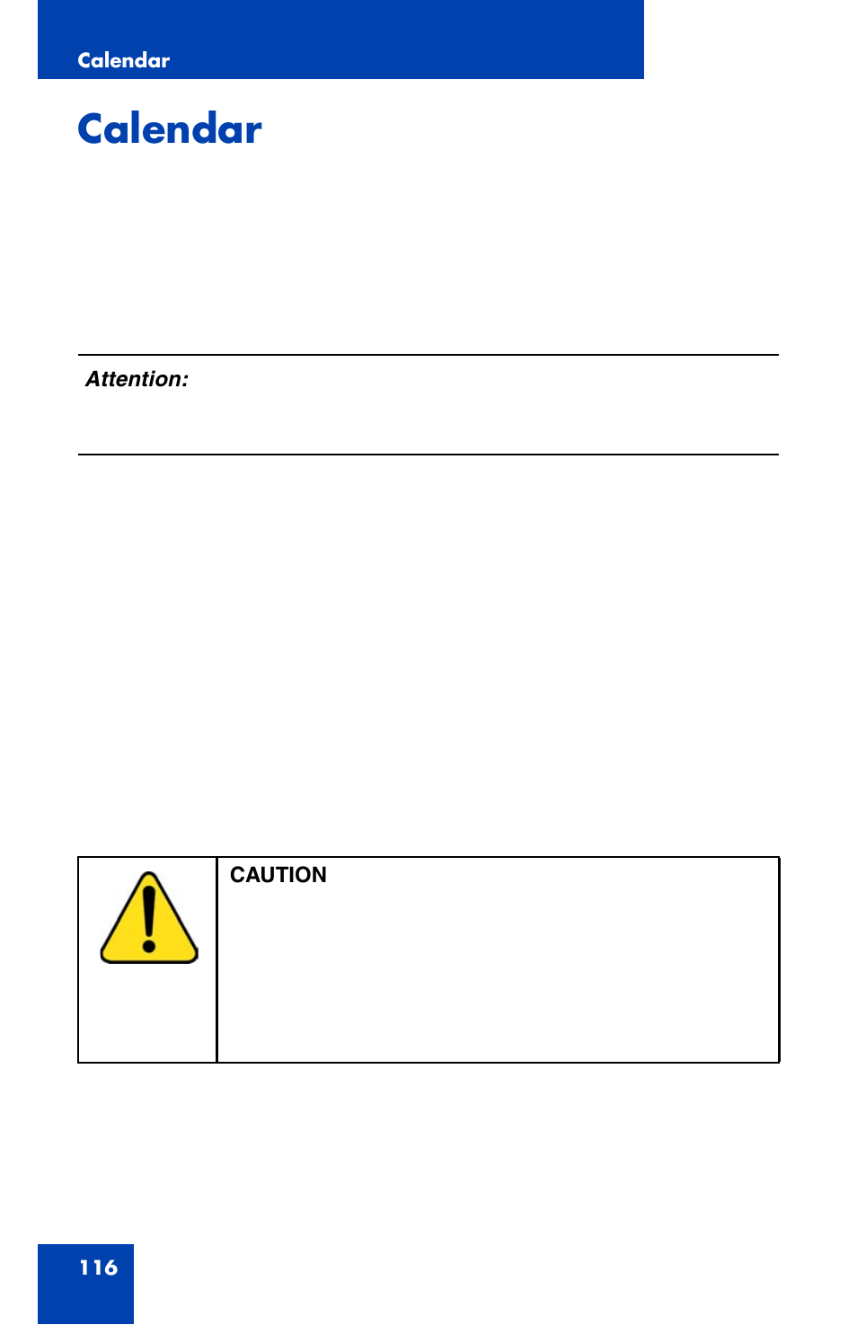 Calendar | Nortel Networks Nortel 4070 User Manual | Page 116 / 212