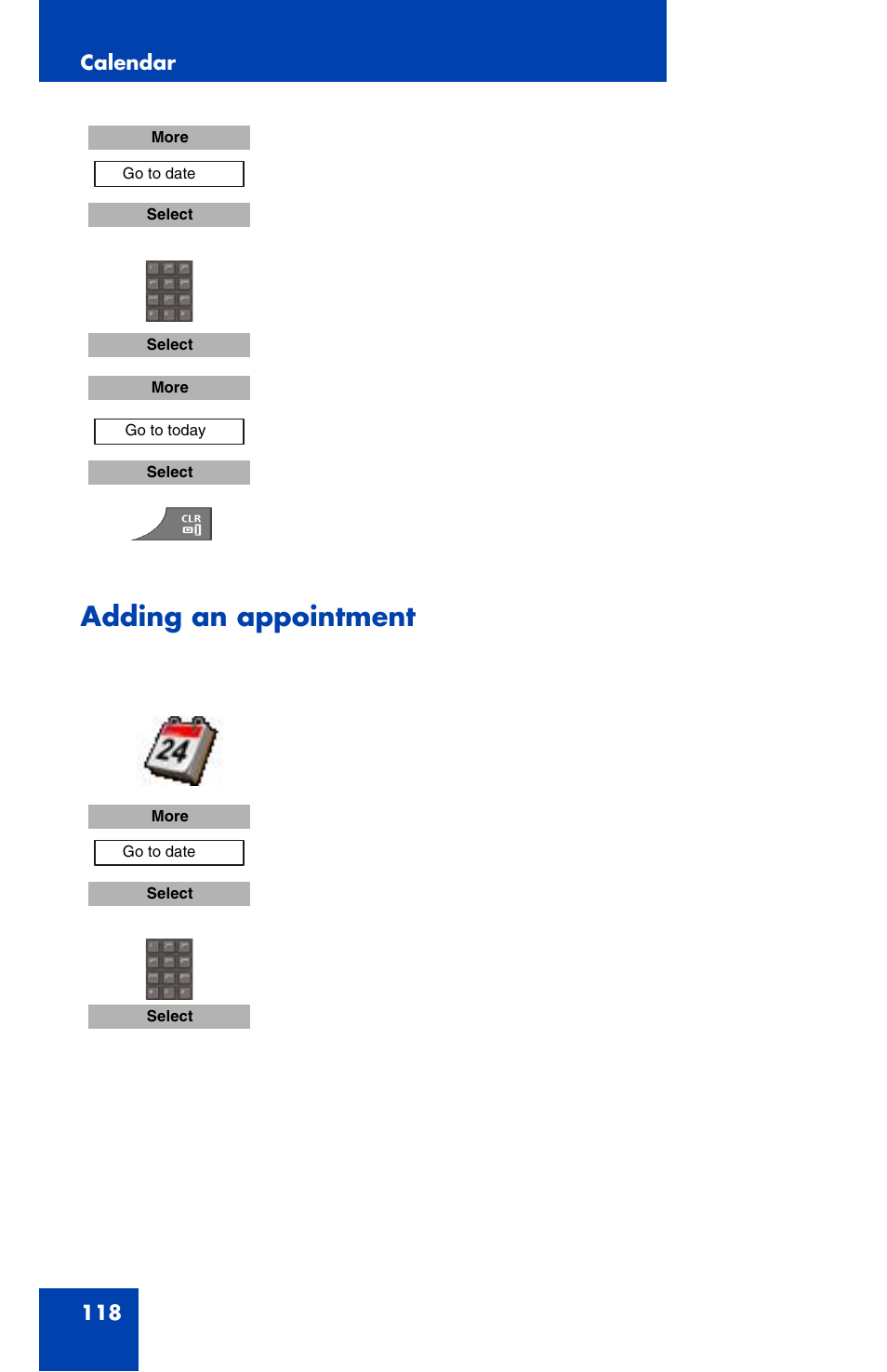 Adding an appointment | Nortel Networks Nortel 4070 User Manual | Page 118 / 212