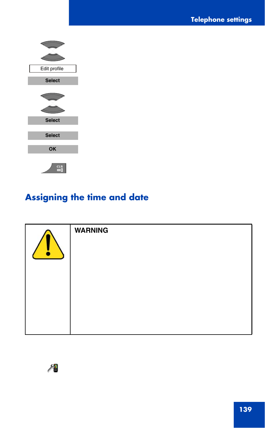 Assigning the time and date | Nortel Networks Nortel 4070 User Manual | Page 139 / 212