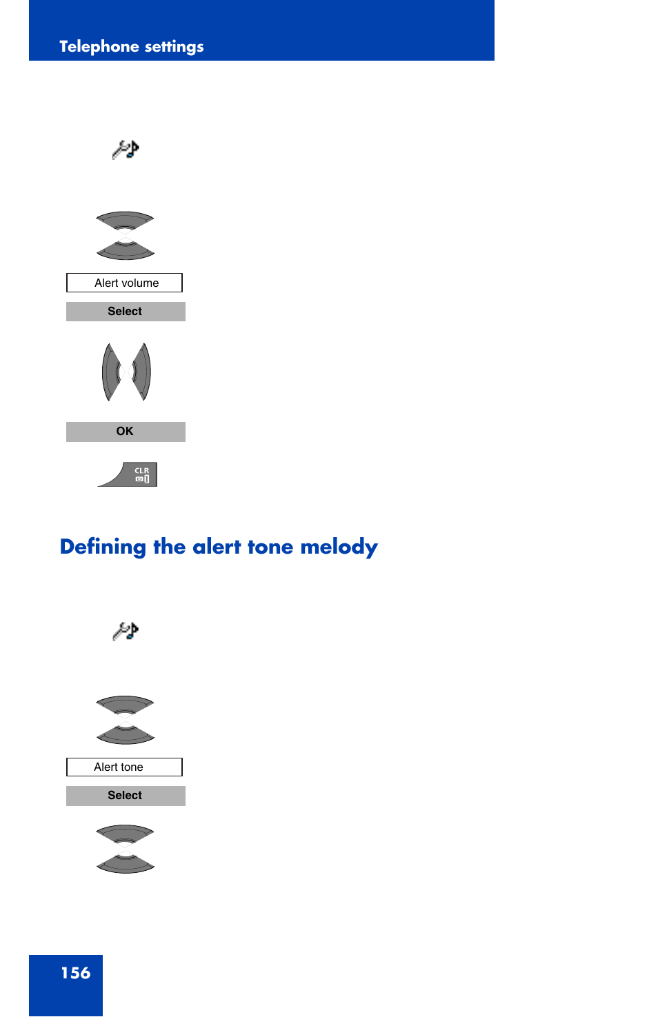 Defining the alert tone melody | Nortel Networks Nortel 4070 User Manual | Page 156 / 212