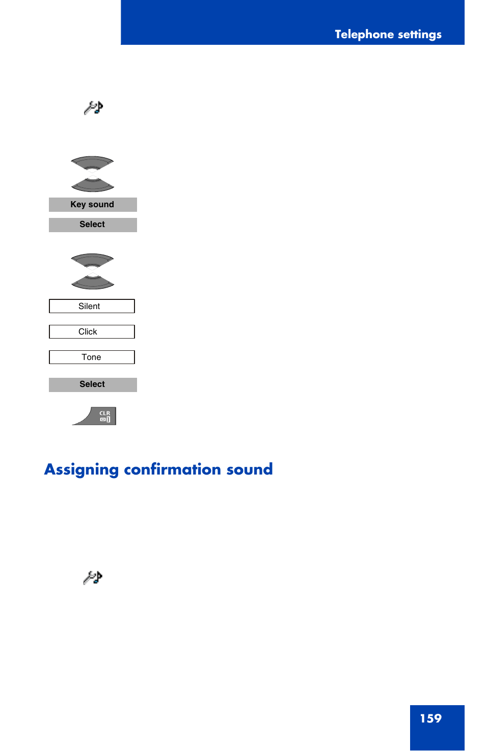 Assigning confirmation sound | Nortel Networks Nortel 4070 User Manual | Page 159 / 212