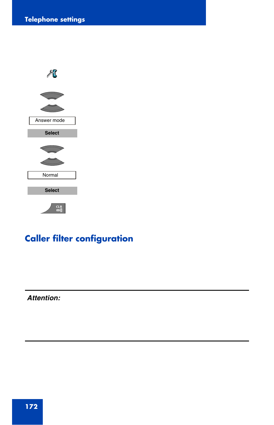 Caller filter configuration | Nortel Networks Nortel 4070 User Manual | Page 172 / 212