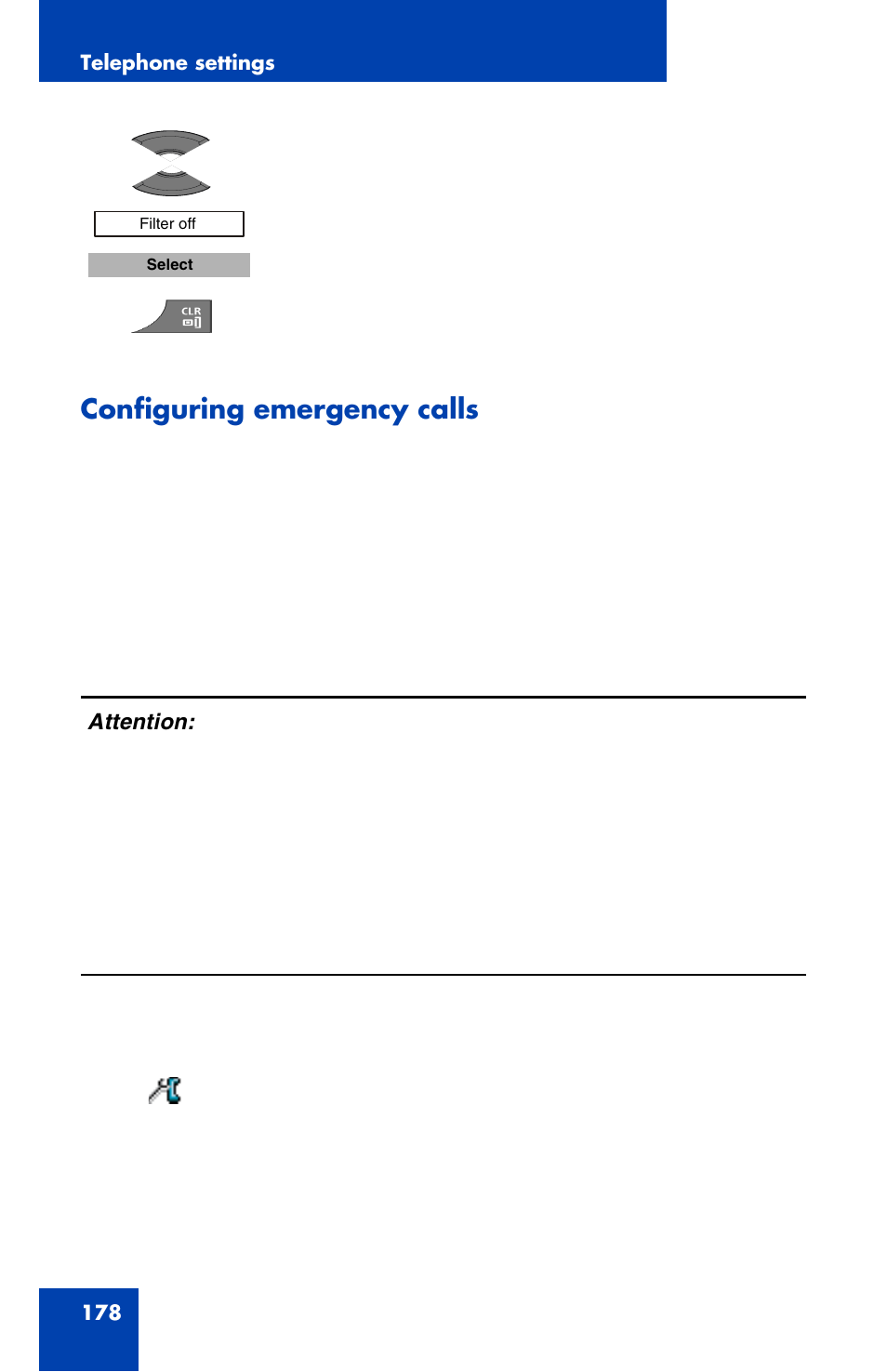 Configuring emergency calls, Configuring emergency | Nortel Networks Nortel 4070 User Manual | Page 178 / 212