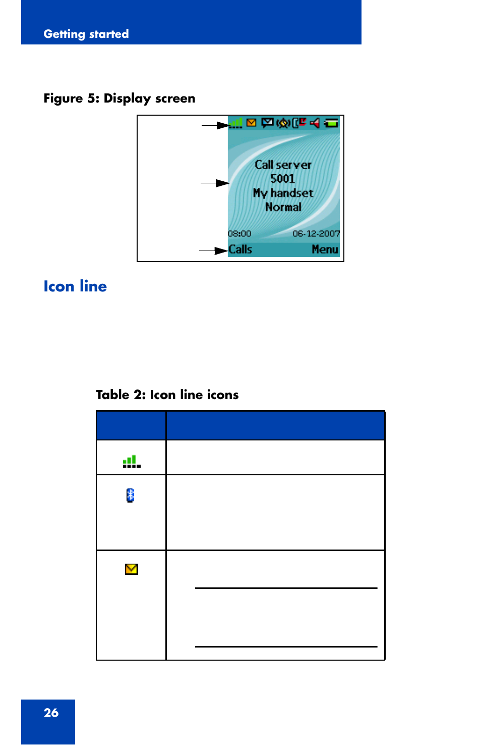 Icon line, Figure 5 | Nortel Networks Nortel 4070 User Manual | Page 26 / 212