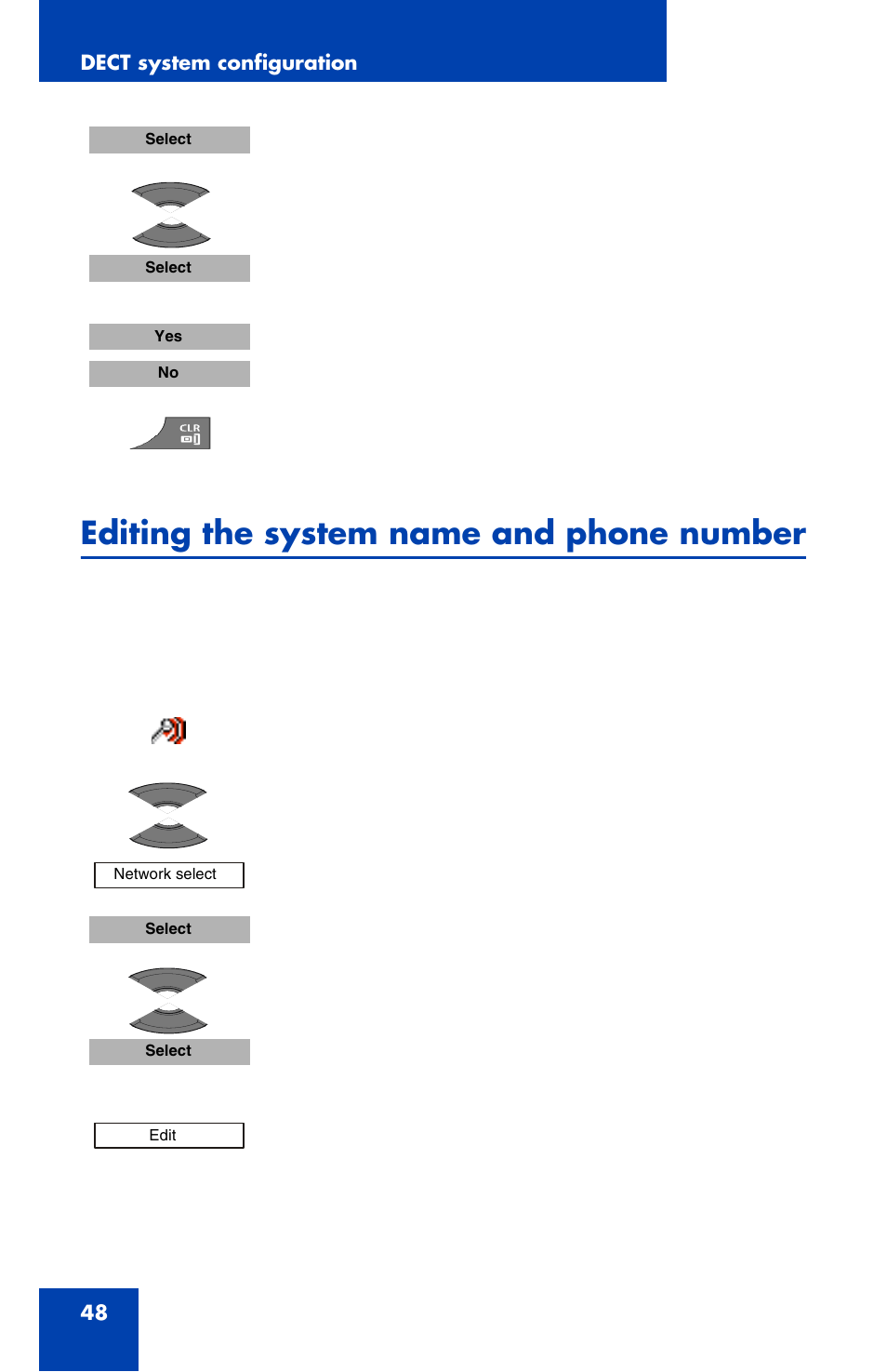 Editing the system name and phone number | Nortel Networks Nortel 4070 User Manual | Page 48 / 212