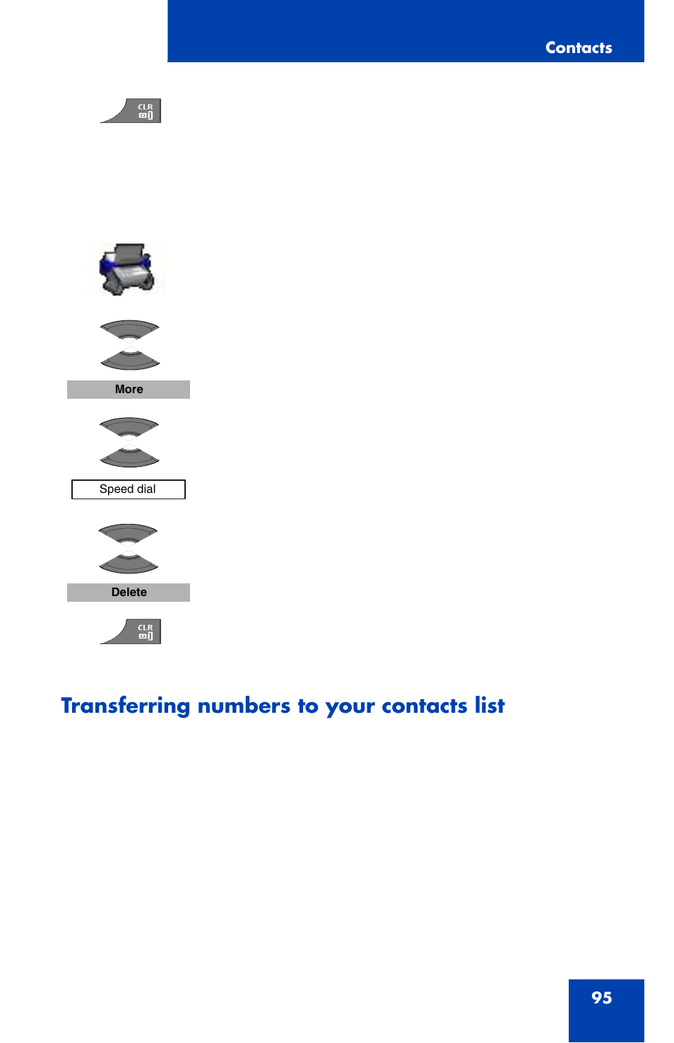 Transferring numbers to your contacts list | Nortel Networks Nortel 4070 User Manual | Page 95 / 212