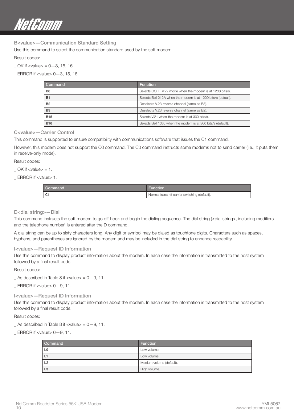 Nortel Networks ROADSTER 56K User Manual | Page 10 / 20