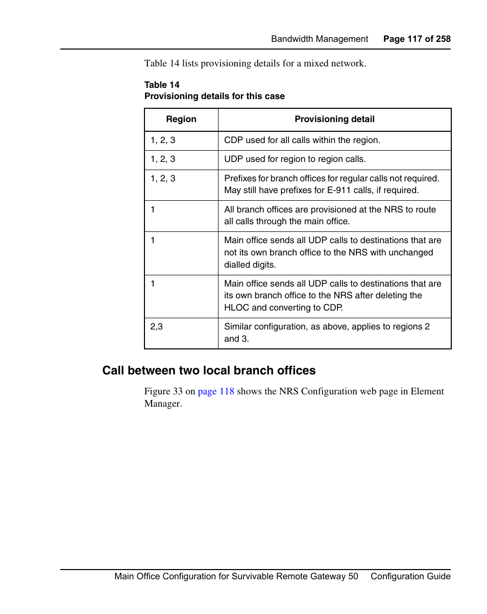 Call between two local branch offices | Nortel Networks Remote Gateway 50 User Manual | Page 117 / 260