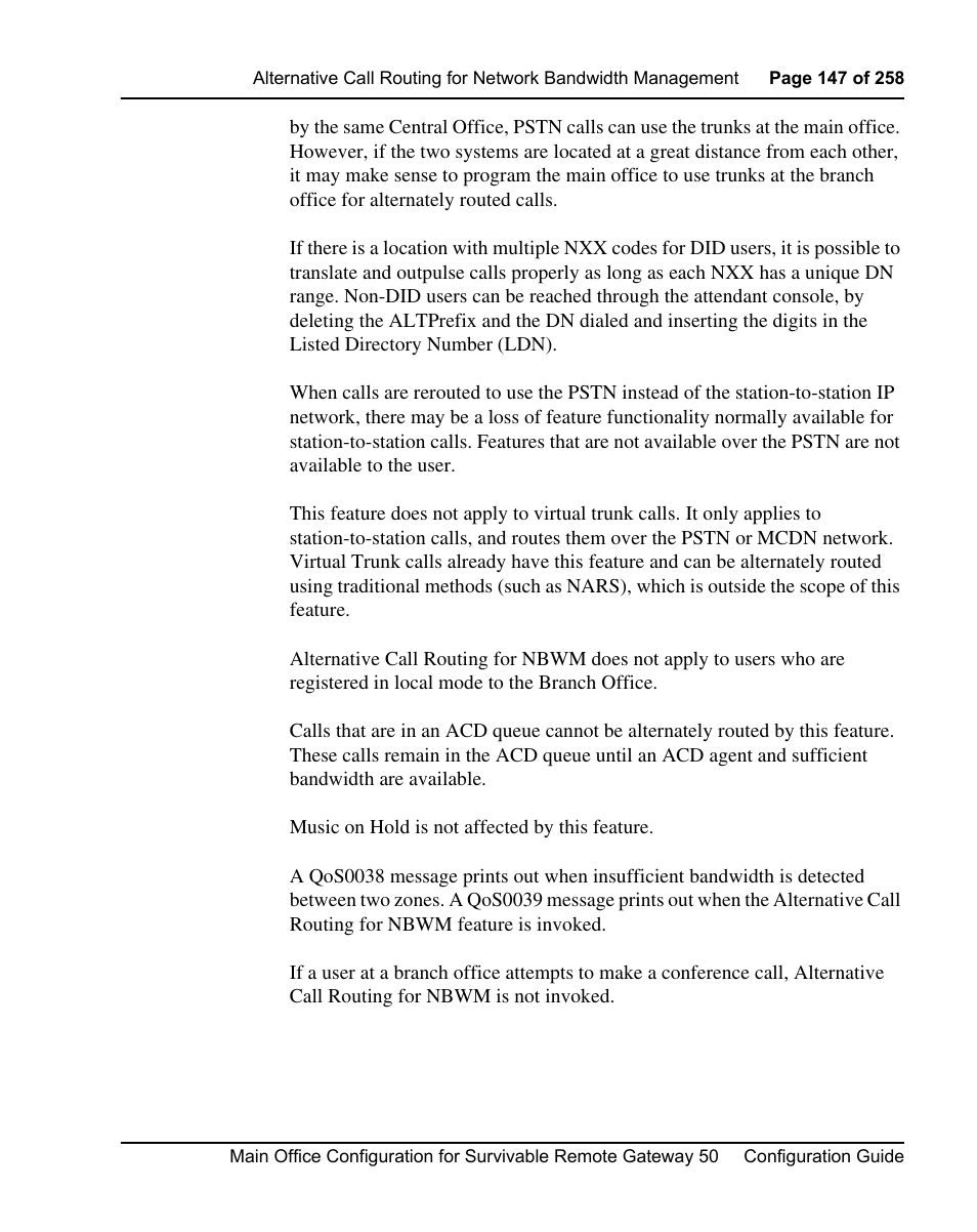 Nortel Networks Remote Gateway 50 User Manual | Page 147 / 260