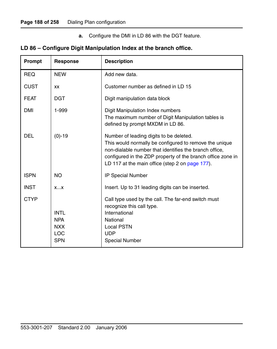 Nortel Networks Remote Gateway 50 User Manual | Page 188 / 260