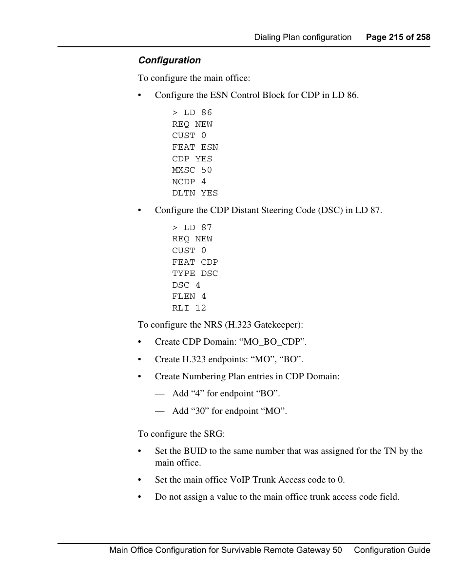 Nortel Networks Remote Gateway 50 User Manual | Page 215 / 260