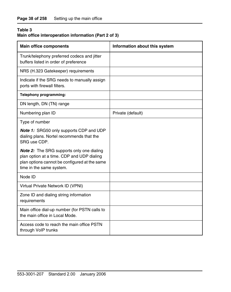 Nortel Networks Remote Gateway 50 User Manual | Page 38 / 260