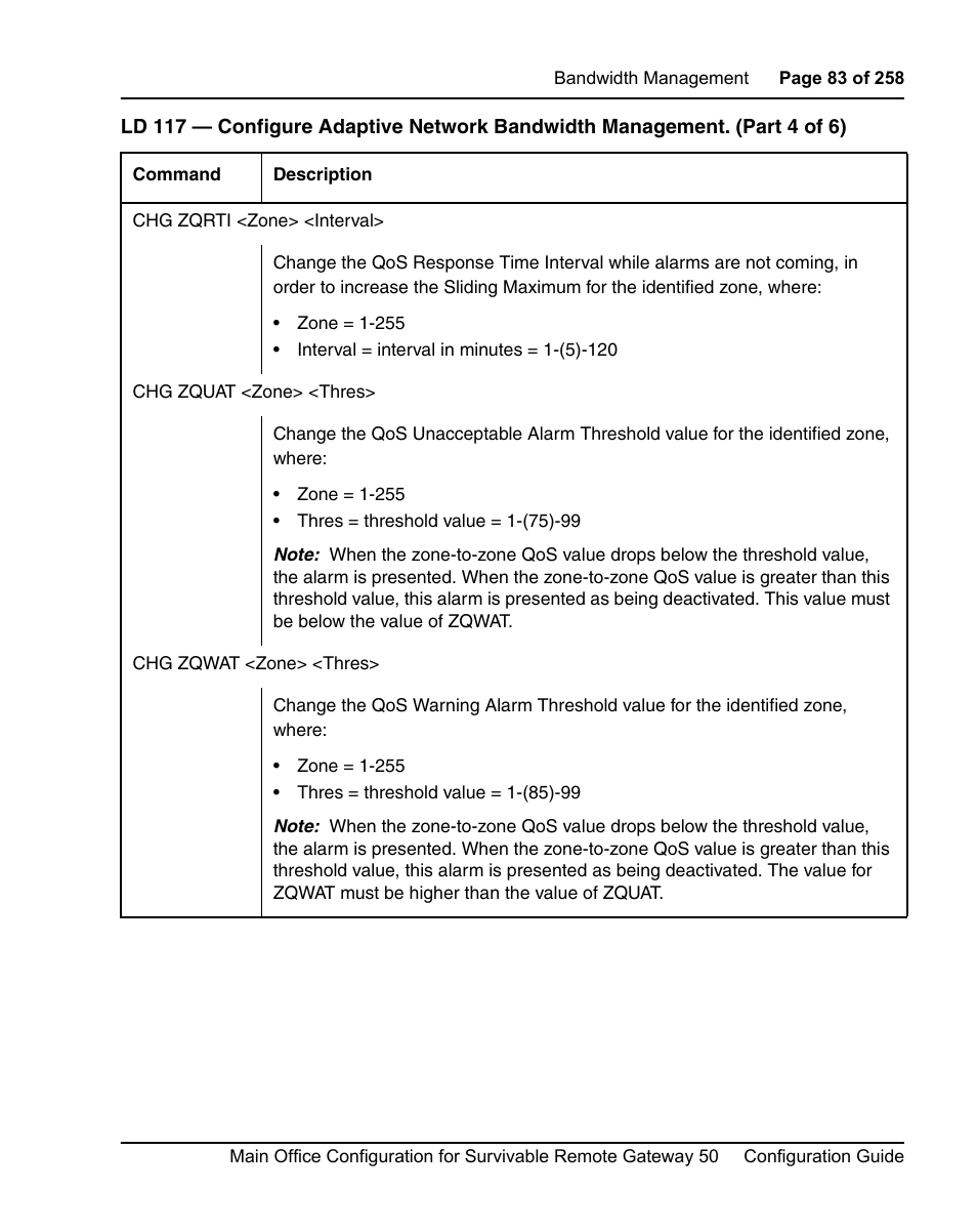 Nortel Networks Remote Gateway 50 User Manual | Page 83 / 260