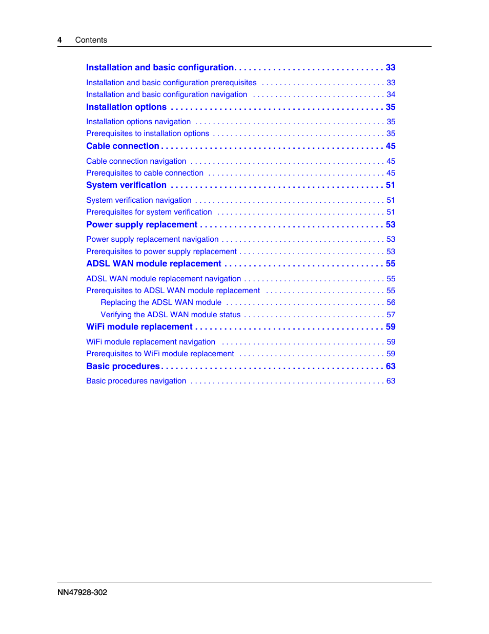 Nortel Networks BSG12aw User Manual | Page 4 / 66