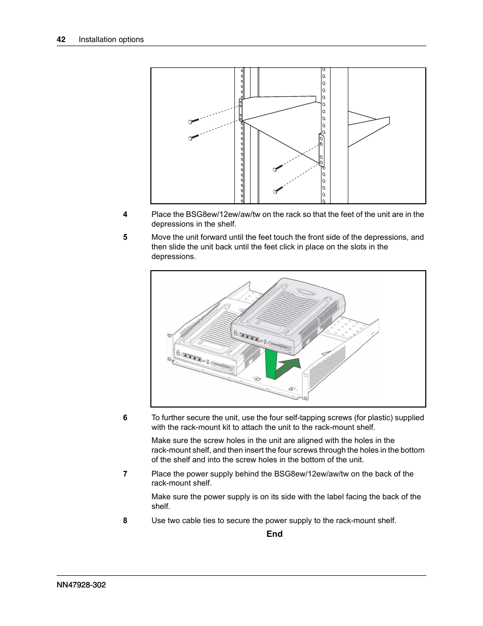 Nortel Networks BSG12aw User Manual | Page 42 / 66