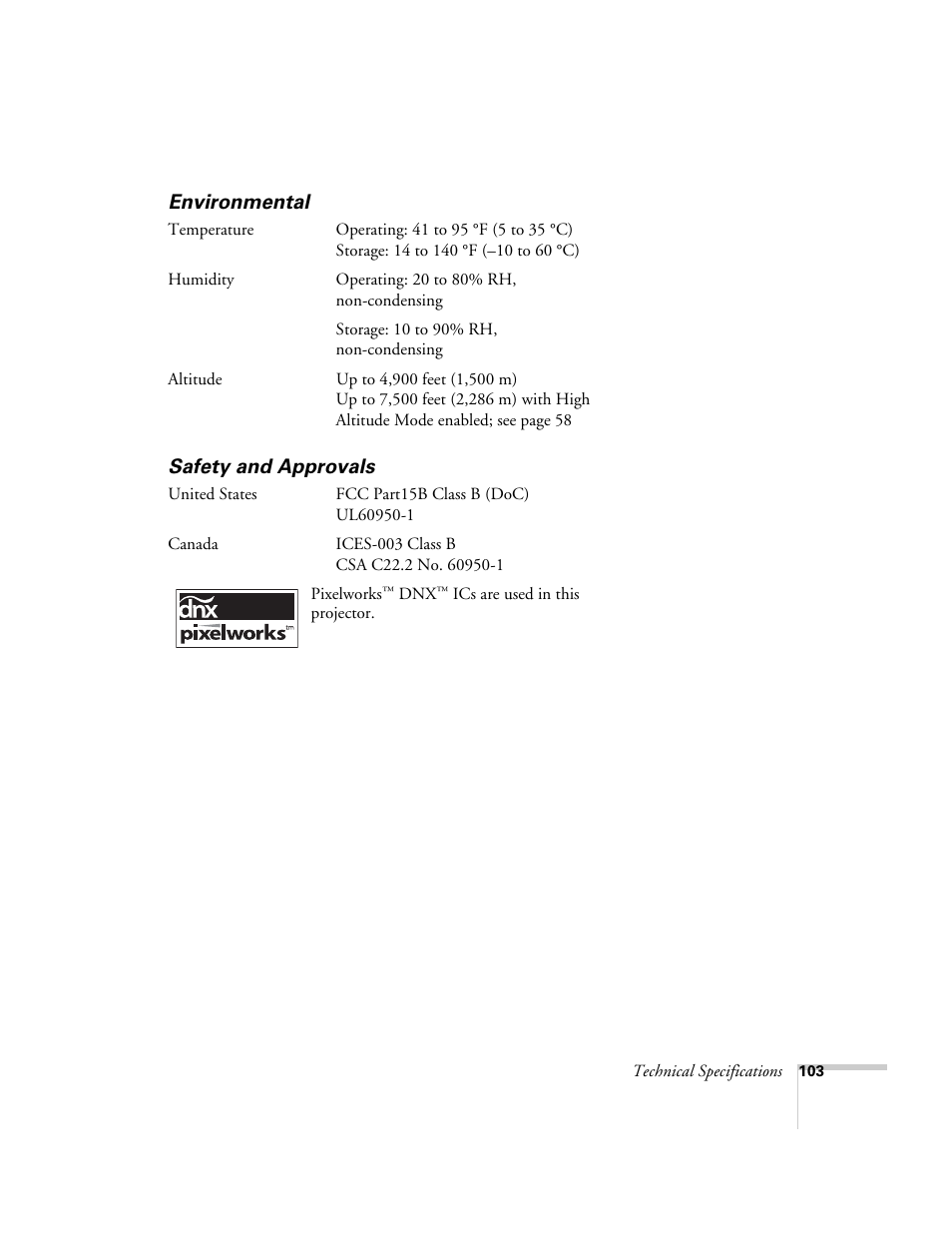 Environmental, Safety and approvals, Environmental safety and approvals | Nortel Networks 822p User Manual | Page 103 / 118