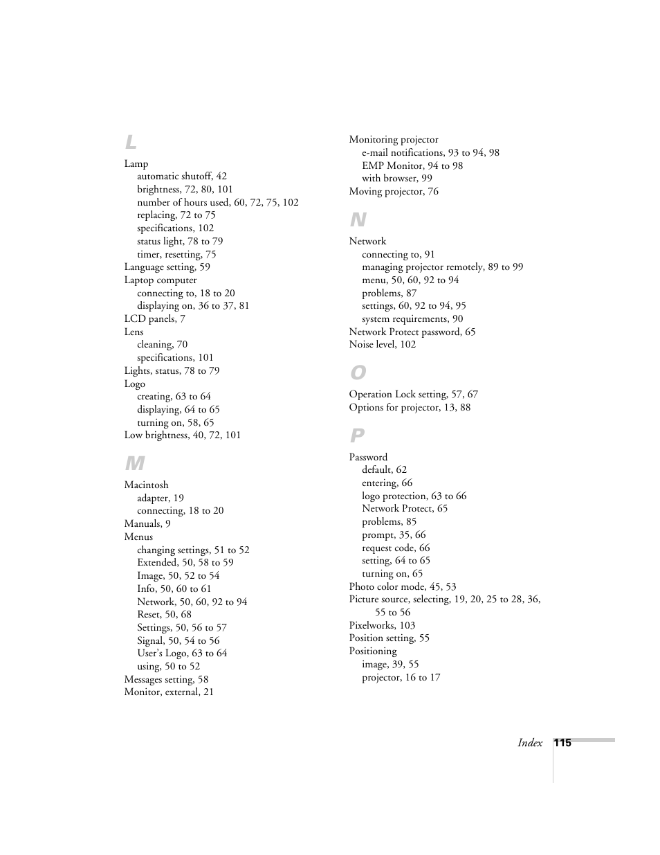 Nortel Networks 822p User Manual | Page 115 / 118