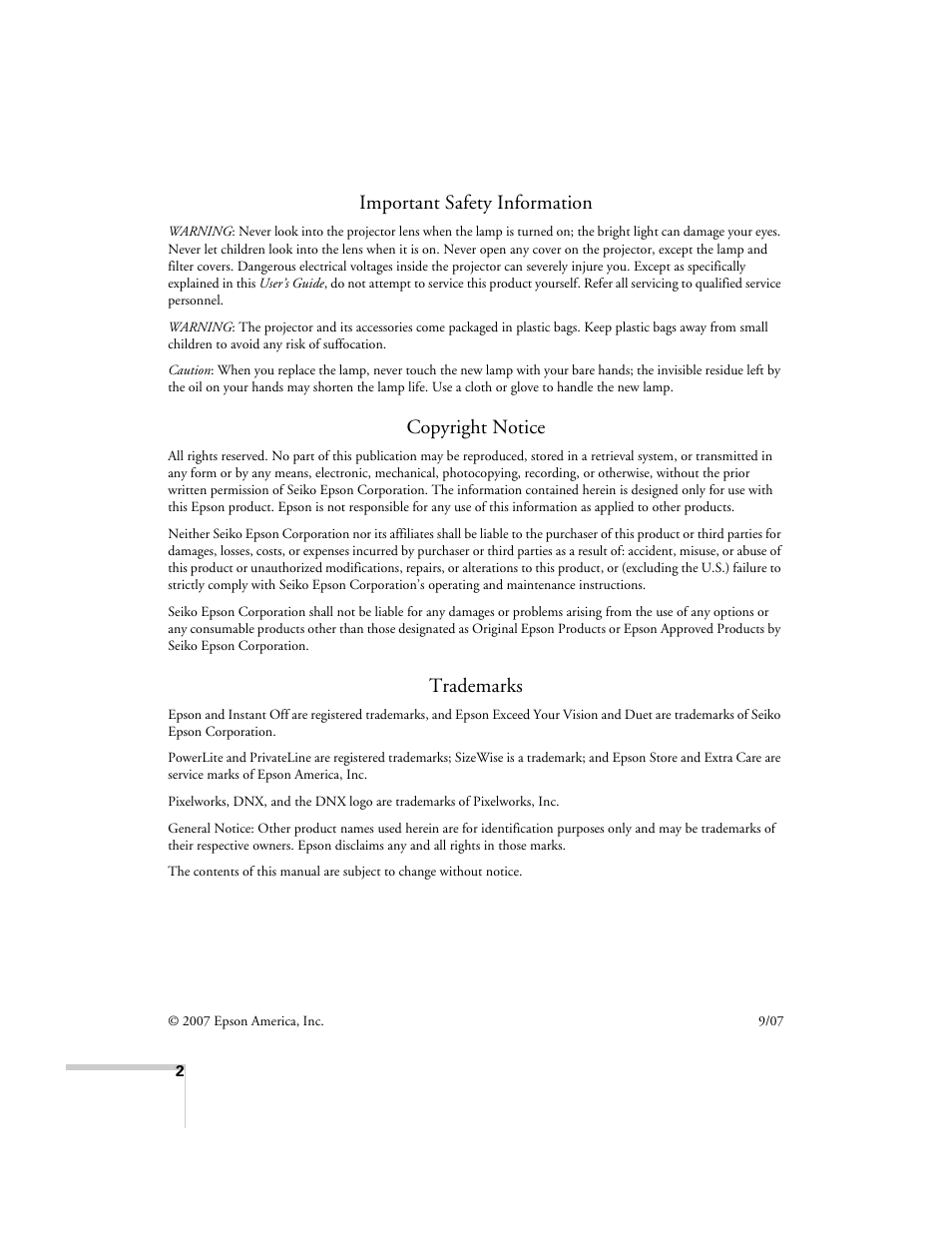 Important safety information, Copyright notice, Trademarks | Nortel Networks 822p User Manual | Page 2 / 118