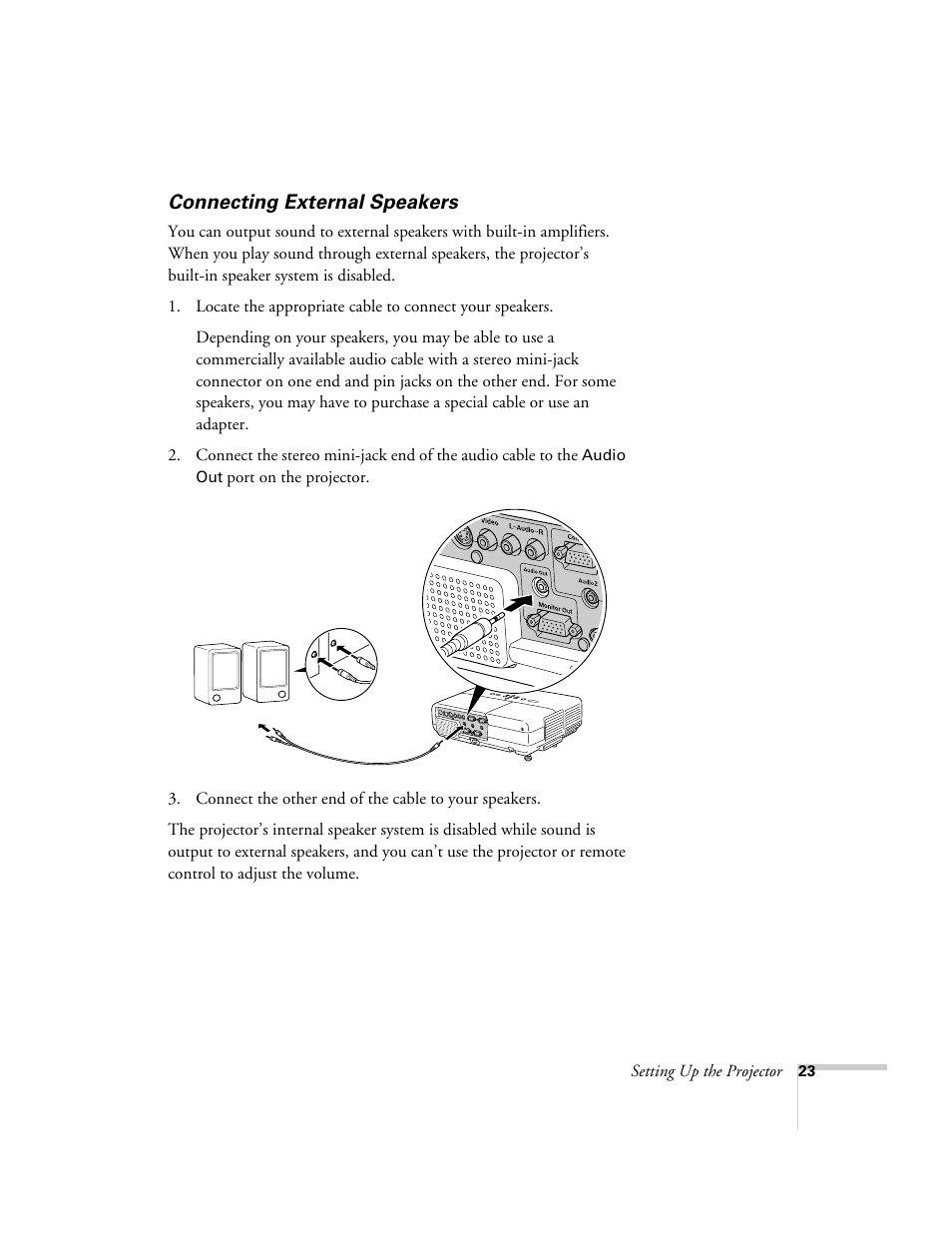 Connecting external speakers | Nortel Networks 822p User Manual | Page 23 / 118