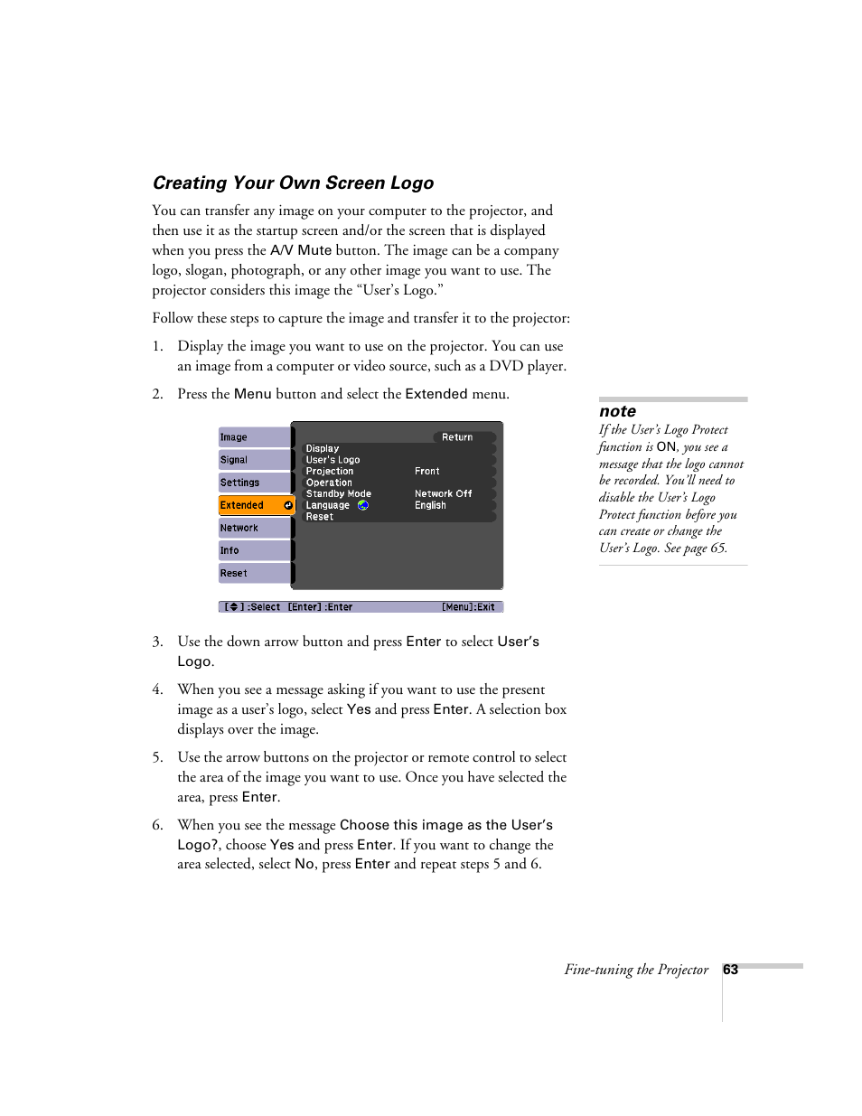 Creating your own screen logo | Nortel Networks 822p User Manual | Page 63 / 118