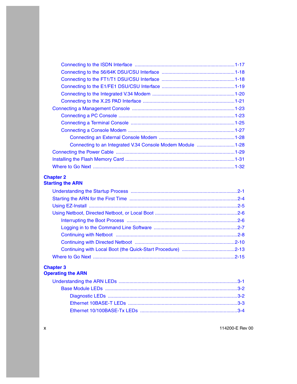 Nortel Networks Passport ARN Routers User Manual | Page 10 / 166